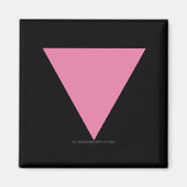 SlipperyJoe's Roze Driehoek Vlag gay geschenken LG Magneet (Voorkant)