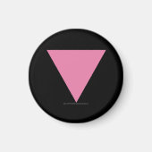 SlipperyJoe's Roze Driehoek Vlag gay geschenken LG Magneet (Voorkant)