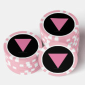 SlipperyJoe's Roze Driehoek Vlag gay geschenken LG Poker Chips (Opstapeling)