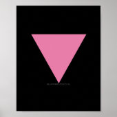 SlipperyJoe's Roze Driehoek Vlag gay geschenken LG Poster (Voorkant)