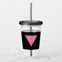 SlipperyJoe's roze driehoekige vlag helder roze sy