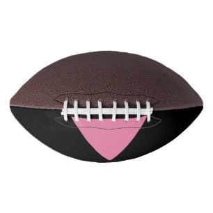 SlipperyJoe's roze driehoekige vlag helder roze sy American Football