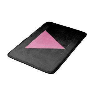 SlipperyJoe's roze driehoekige vlag helder roze sy Badmat