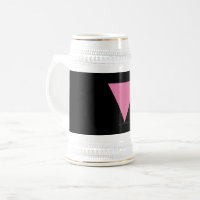 SlipperyJoe's roze driehoekige vlag helder roze sy