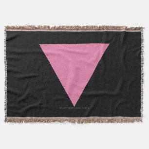SlipperyJoe's roze driehoekige vlag helder roze sy Deken