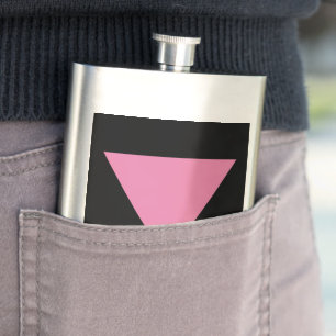 SlipperyJoe's roze driehoekige vlag helder roze sy Flacon