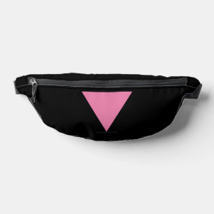 SlipperyJoe's roze driehoekige vlag helder roze sy Heuptasje