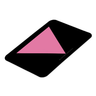 SlipperyJoe's roze driehoekige vlag helder roze sy Magneet