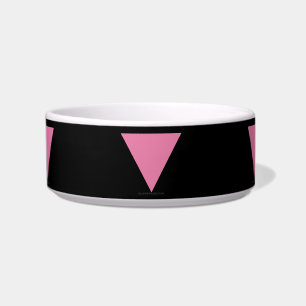 SlipperyJoe's roze driehoekige vlag helder roze sy Voerbakje