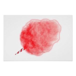 SlipperyJoe's roze katoensuiker Snoep Perfect Poster