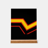 SlipperyJoe's rubber trotsky vlag pijlen chevrons Acryl Bord (Voorkant)