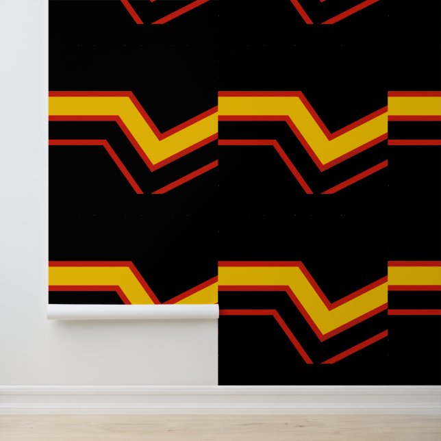SlipperyJoe's rubber trotsky-vlag pijlen chevrons  Behang (Applicatie)