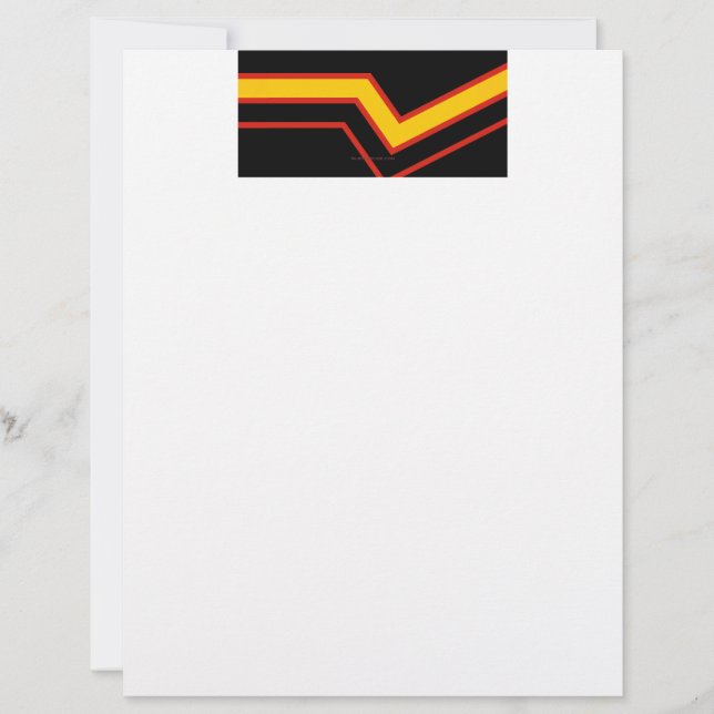 SlipperyJoe's rubber trotsky-vlag pijlen chevrons  Briefhoofd (Voorkant)
