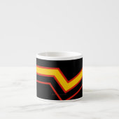 SlipperyJoe's rubber trotsky vlag pijlen chevrons Espresso Kop (Voorkant)