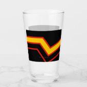 SlipperyJoe's rubber trotsky vlag pijlen chevrons  Glas (Voorkant)