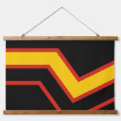 SlipperyJoe's rubber trotsky-vlag pijlen chevrons Hangend Wandkleed (Voorkant)