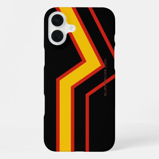 SlipperyJoe's rubber trotsky vlag pijlen chevrons iPhone Hoesje (Achterkant)