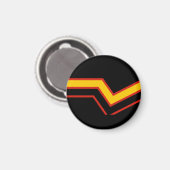 SlipperyJoe's rubber trotsky vlag pijlen chevrons  Magneet (Voorkant / Achterkant)