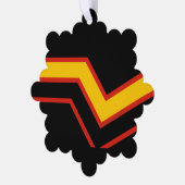 SlipperyJoe's rubber trotsky-vlag pijlen chevrons Ornament Kaart (Links)