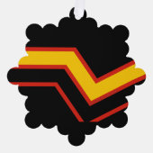 SlipperyJoe's rubber trotsky-vlag pijlen chevrons Ornament Kaart (Voorkant)