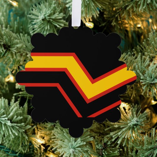 SlipperyJoe's rubber trotsky-vlag pijlen chevrons Ornament Kaart (Insitu (Drie))