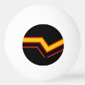 SlipperyJoe's rubber trotsky vlag pijlen chevrons  Pingpongbal (Achterkant)