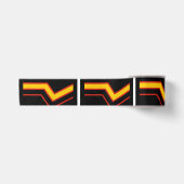 SlipperyJoe's rubber trotsky vlag pijlen chevrons Satijnen Lint (Voorkant)