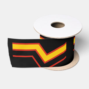 SlipperyJoe's rubber trotsky vlag pijlen chevrons Satijnen Lint