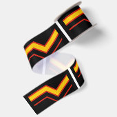 SlipperyJoe's rubber trotsky vlag pijlen chevrons Satijnen Lint (Achterkant)