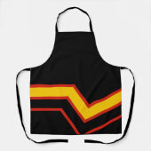 SlipperyJoe's rubber trotsky vlag pijlen chevrons Schort (Voorkant)