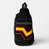 SlipperyJoe's rubber trotsky-vlag pijlen chevrons  Sling Bag (Voorkant)