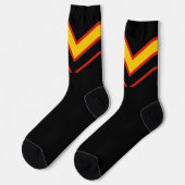 SlipperyJoe's rubber trotsky vlag pijlen chevrons Sokken (Links)