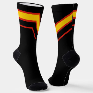 SlipperyJoe's rubber trotsky vlag pijlen chevrons  Sokken
