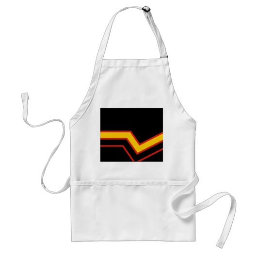 SlipperyJoe's rubber trotsky vlag pijlen chevrons  Standaard Schort (Voorkant)
