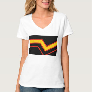 SlipperyJoe's rubber trotsky vlag pijlen chevrons  T-shirt