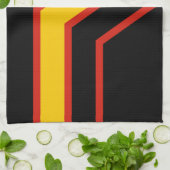 SlipperyJoe's rubber trotsky vlag pijlen chevrons Theedoek (Gevouwen)