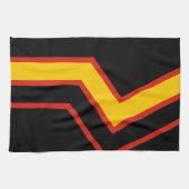 SlipperyJoe's rubber trotsky vlag pijlen chevrons Theedoek (Horizontaal)