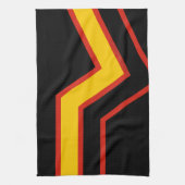 SlipperyJoe's rubber trotsky vlag pijlen chevrons Theedoek (Verticaal)