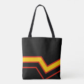 SlipperyJoe's rubber trotsky vlag pijlen chevrons Tote Bag (Achterkant)