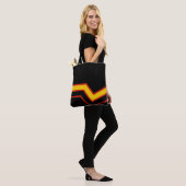 SlipperyJoe's rubber trotsky vlag pijlen chevrons Tote Bag (Op model)