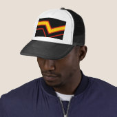 SlipperyJoe's rubber trotsky vlag pijlen chevrons Trucker Pet (In situ)