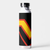 SlipperyJoe's rubber trotsky vlag pijlen chevrons  Waterfles (Links)