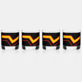 SlipperyJoe's rubber trotsky-vlag pijlen chevrons Whisky Glas (Voorkant)