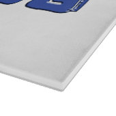 SlipperyJoe's ruwe handel 3-D blauwe ijsblokken me Snijplank (Hoek)