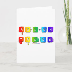 SlipperyJoe's ruwe handel queer pop typografie sla Kaart