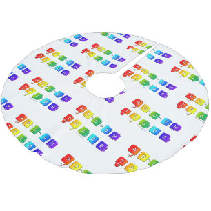 SlipperyJoe's ruwe handel queer pop typografie sla Kerstboom Rok