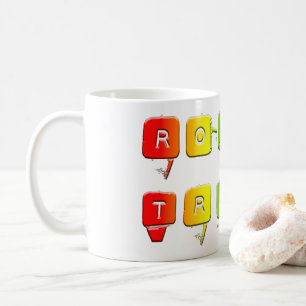 SlipperyJoe's ruwe handel queer pop typografie sla Koffiemok