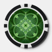 SlipperyJoe's Saint Patrick's Day gloeiende vier b Poker Chips (Voorkant)