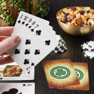 SlipperyJoe's Saint Patrick's Day, groen drieblad Pokerkaarten