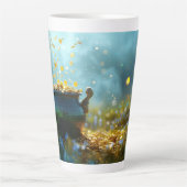 SlipperyJoe's Saint Patrick's Day grote  pot Latte Mok (Voorkant)